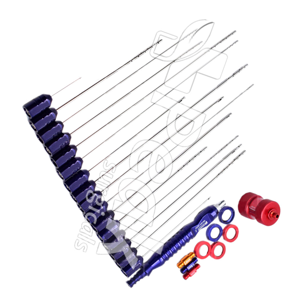Breast Liposuction Cannula Set - Fat Injection & Harvesting Set for Breast