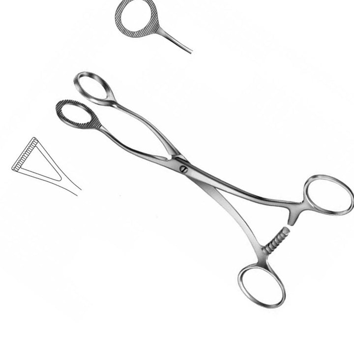 Collins Tissue Seizing Forceps 15cm
