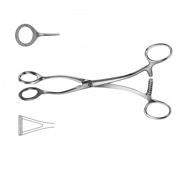 Collins Tissue Seizing Forceps 15cm