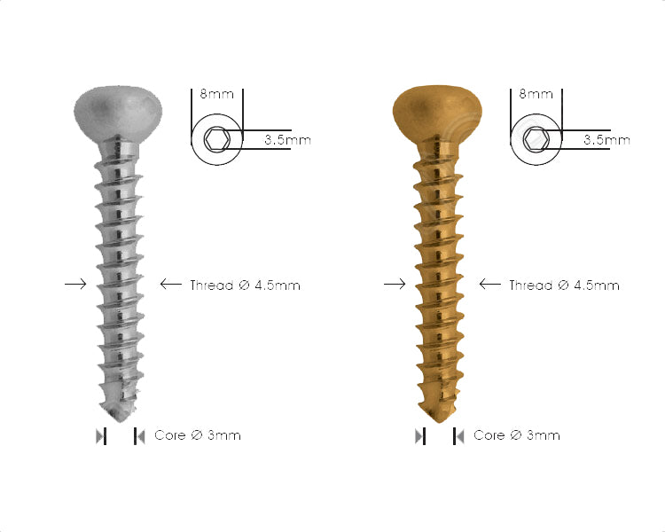 Cortex Screw Ø 4.5mm - Self Tapping