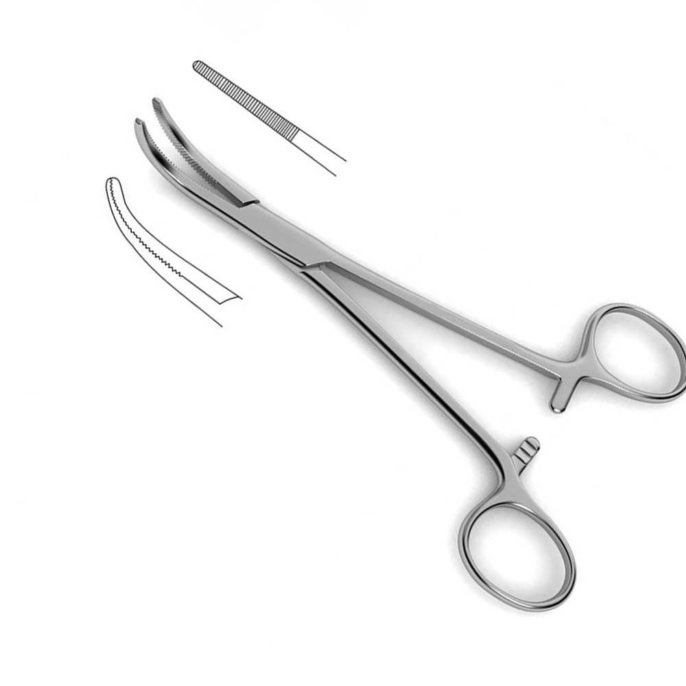 Dandy Scalp Forceps - Curved to side