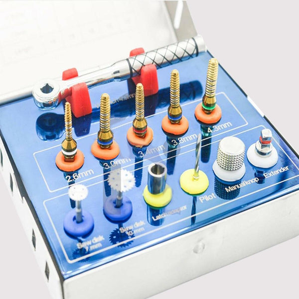 Dental Bone Expander Kit Sinus Lift With Saw Disks Surgical Implant Instruments