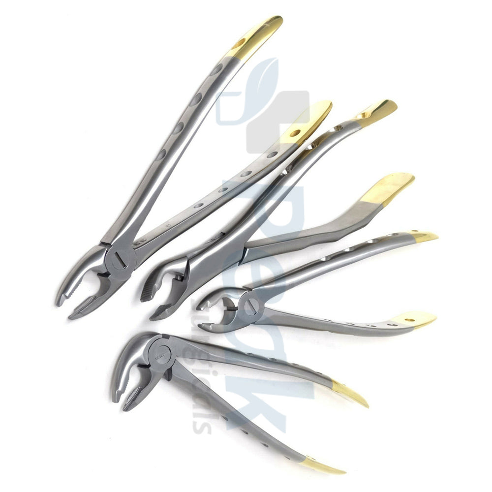 Dental Extracting Forceps 4Pcs Instruments