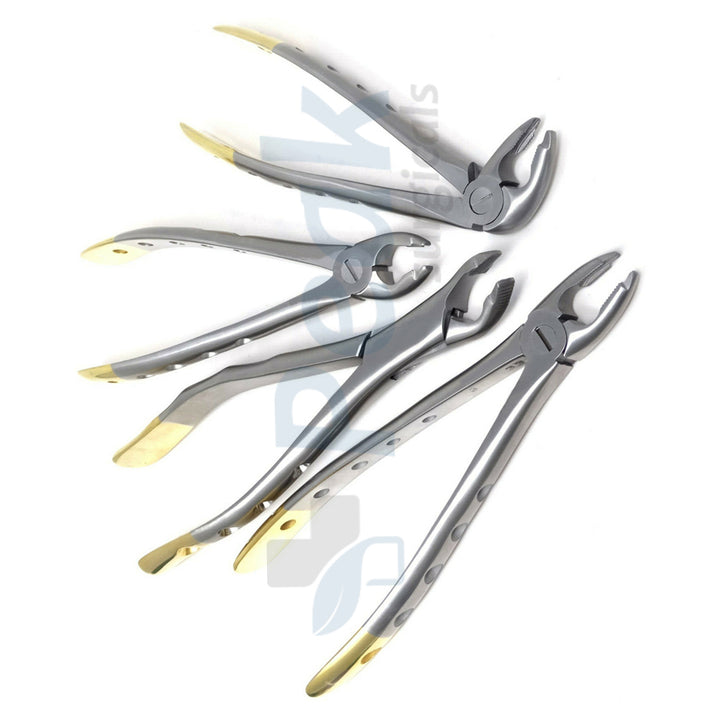 Dental Extracting Forceps 4Pcs Instruments