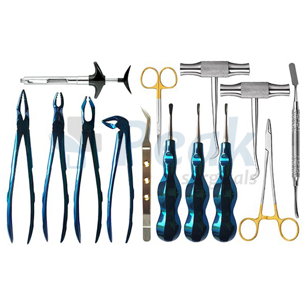 Dental Extraction Set Stainless Steel | Dental Surgical Instruments ...