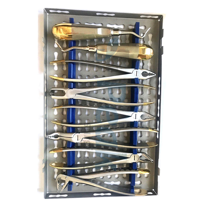 Dental Extraction Surgery Elevators Forceps Kit