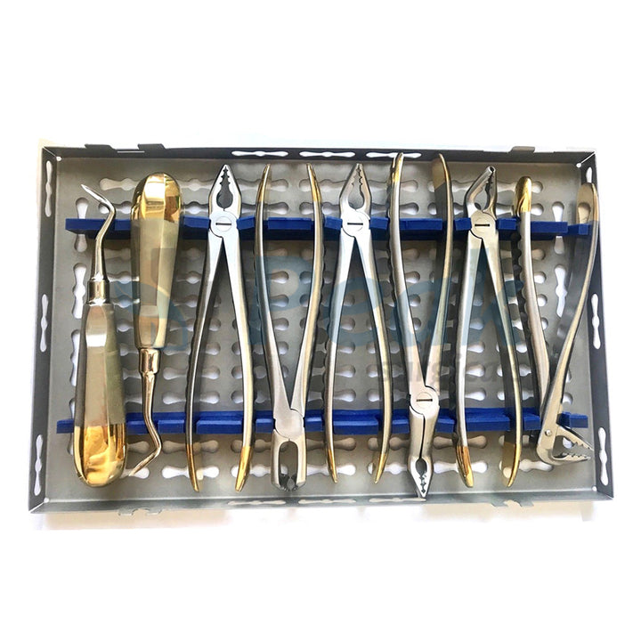 Dental Extraction Surgery Elevators Forceps Kit