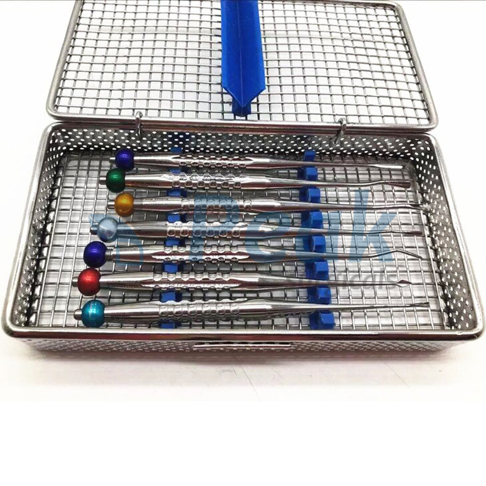 Dental Luxating Root Elevator Instruments with Case Hoofdafbeelding