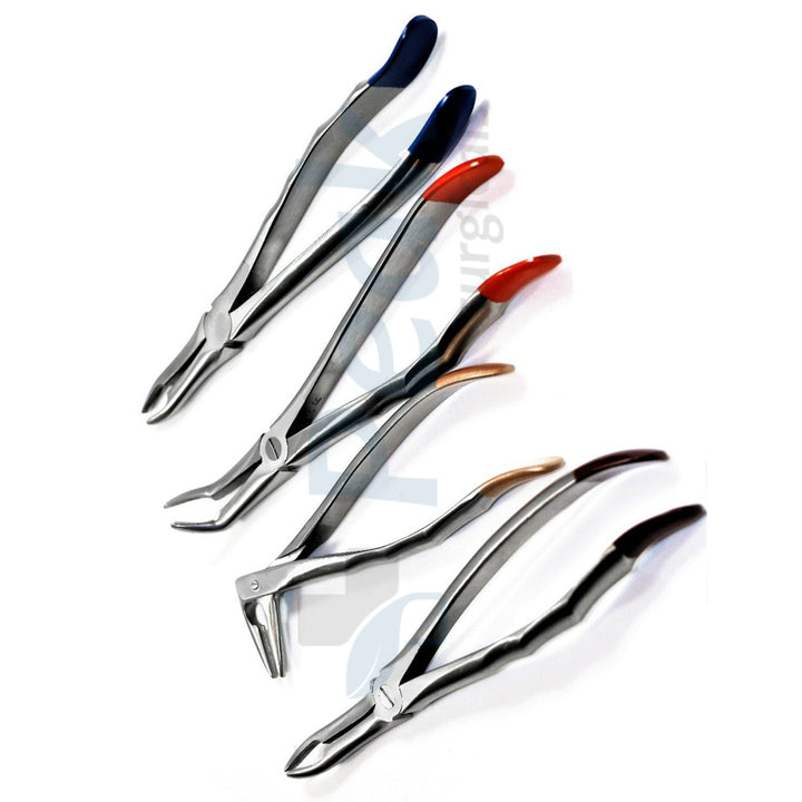 Extracting Forceps Root Tip Tc Beak Serrated Dental Tool Set