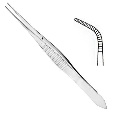 Eye Dressing Forceps Curved