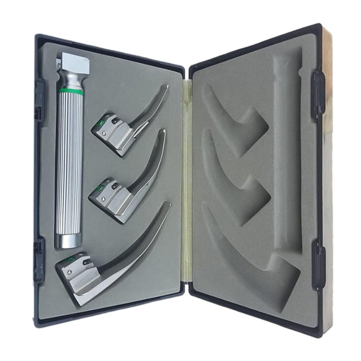 Fiber Optic Macintosh Laryngoscope Set 4 Blades