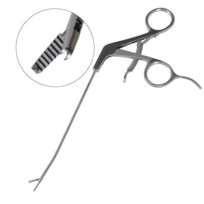 Grasper Mini Straight Tip 2.75 mm 15° Up Curved jaw Shaft with Handle