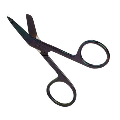 Gun Metal Coated Bandage Scissors