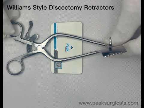 Retraktory pro discektomii ve stylu Williams