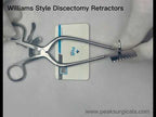 Retraktory pro discektomii ve stylu Williams