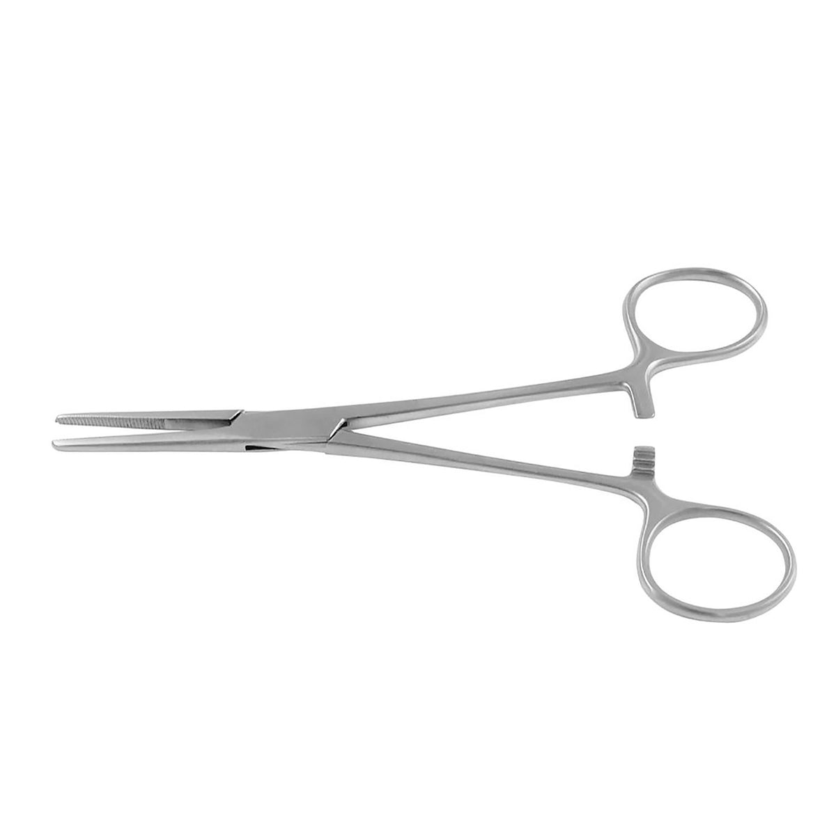 Kelly hemostatic forceps with straight and curved jaw patterns