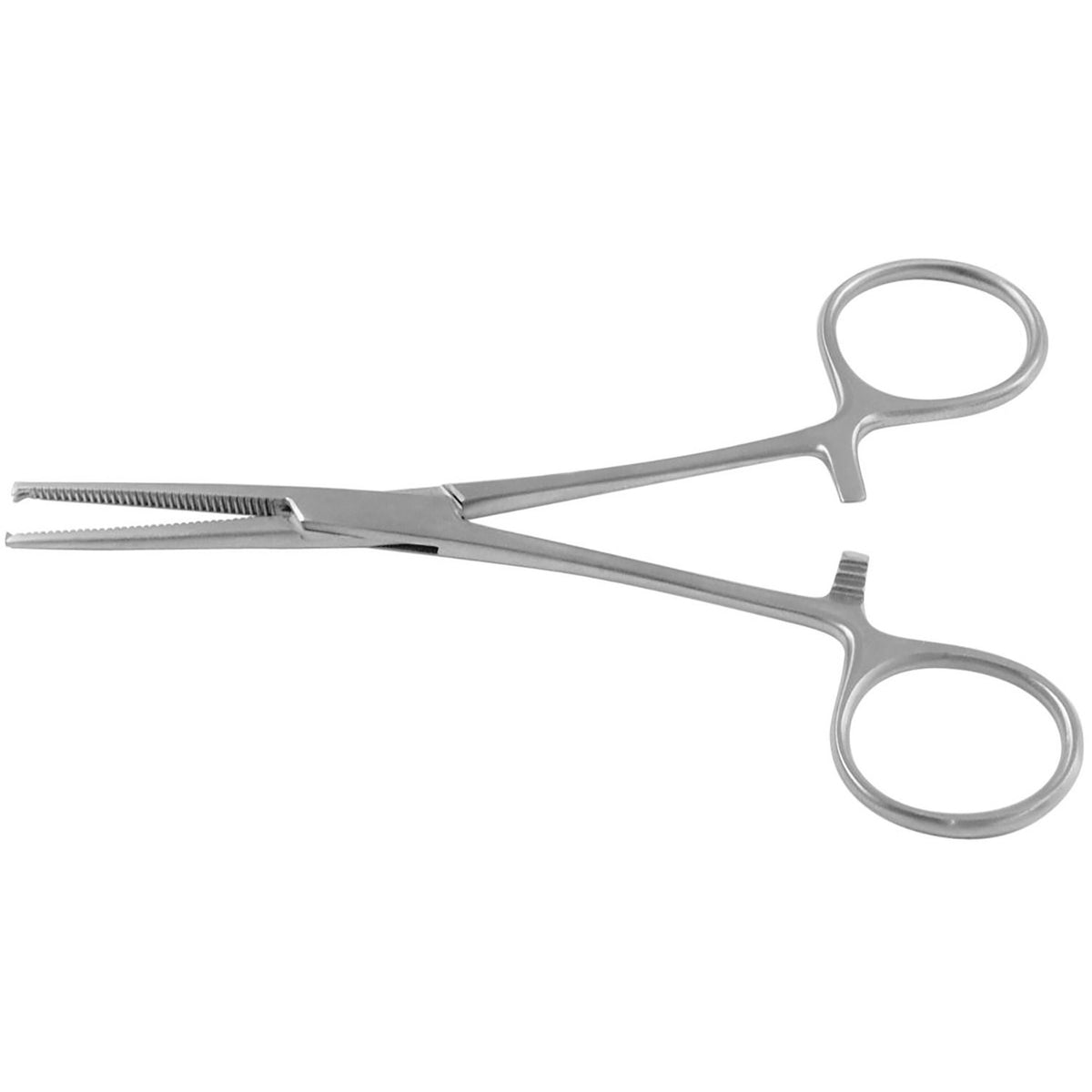 Kocher hemostatic forceps with toothed jaw tip
