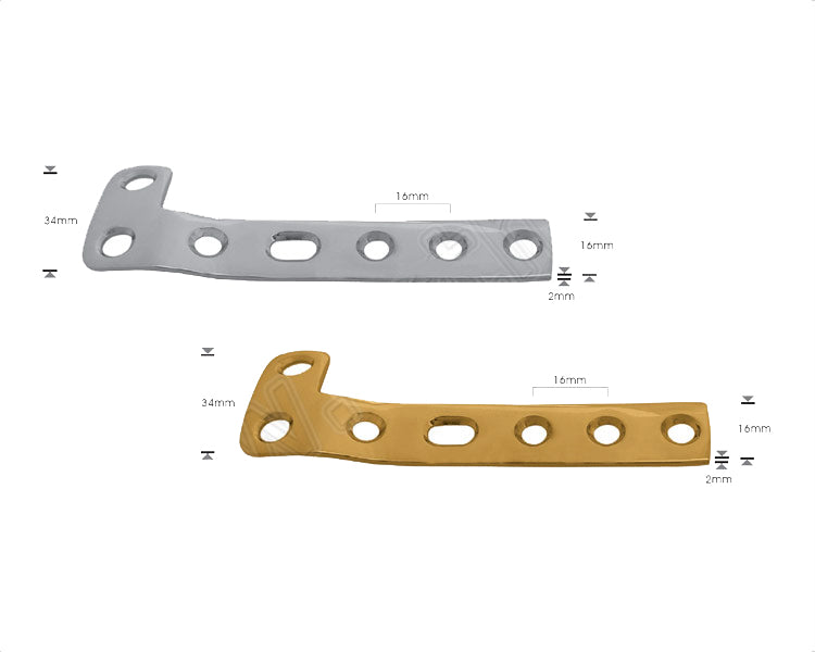 L-Buttress Plate Left Right Angled 4.5mm Main image