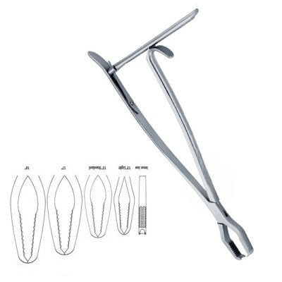 Lane Bone Holding Forceps with Ratchet