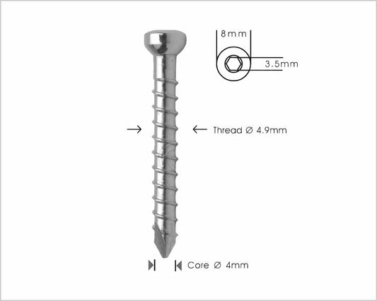 Locking Bolt Ø 4.9mm (Self Tapping)