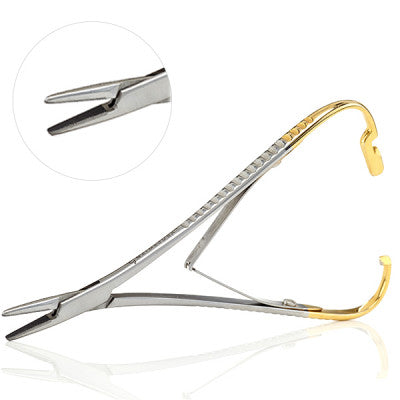 Mathieu Needle Holder Serrated Tungsten