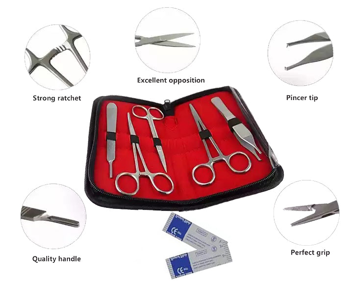 Medische student-dissectiekit Kit voor chirurgische instrumenten  Secundaire afbeelding