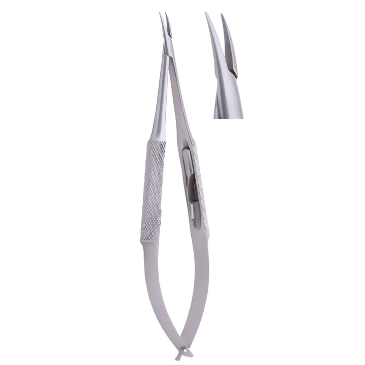 Micro Needle Holders Curved With Lock