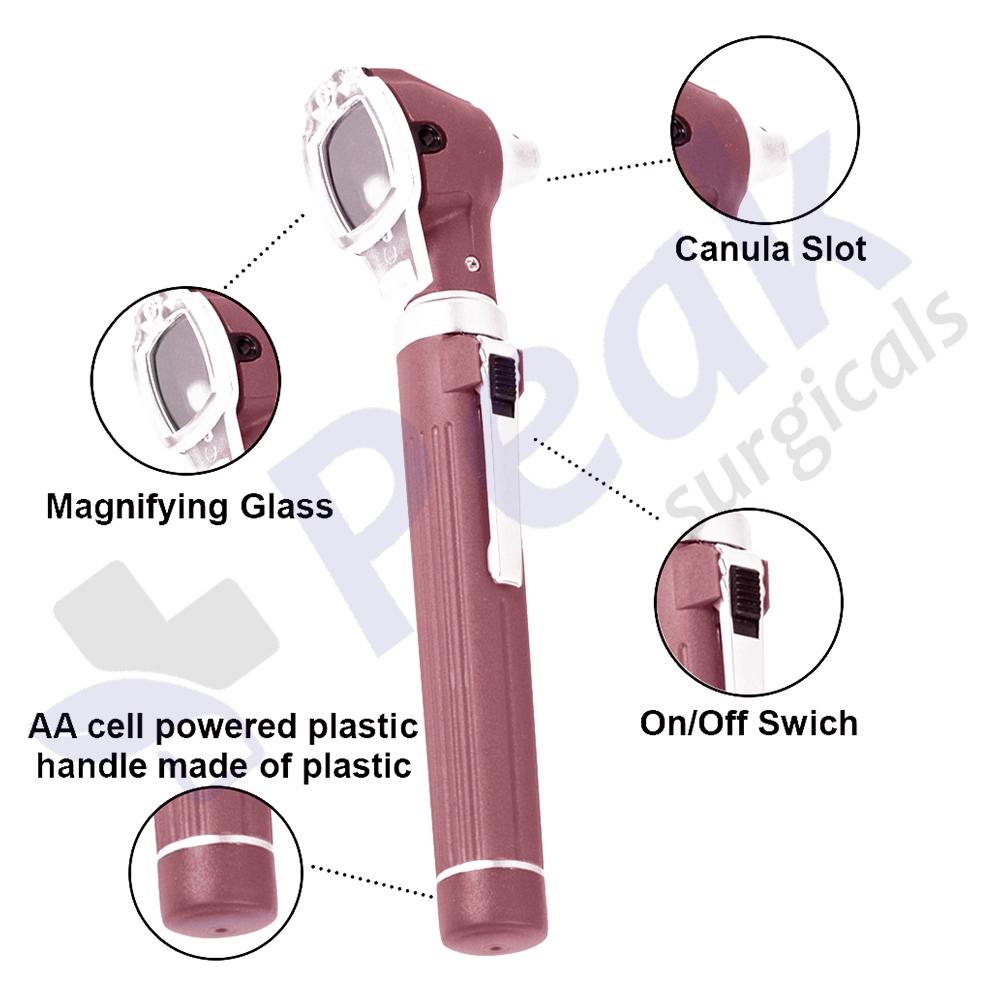 Mini Otoscope Brown Color Hoofdafbeelding