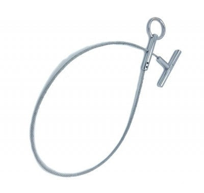 Obstetrical cable swine snare with adjustable loop and T-handle