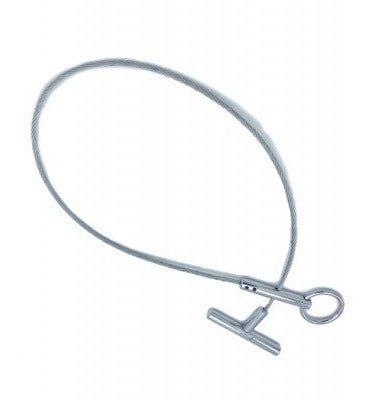 Obstetrical cable swine snare with adjustable loop and T-handle
