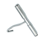 Obstetrical chain handle with hook for veterinary use