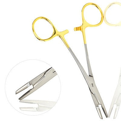 Olsen Hegar Needle Holder Serrated Jaws