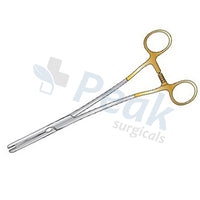 Parametrium Hysterectomy Clamp Non-traumatic Jaws Two Gold Bows