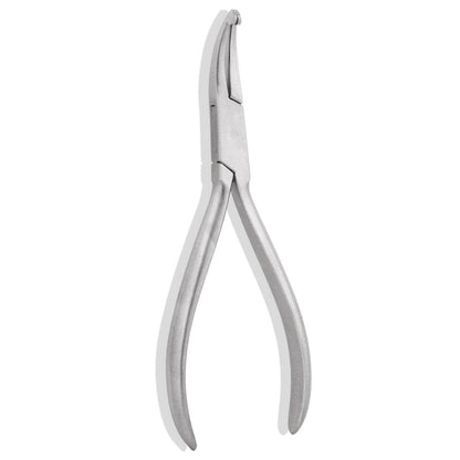 Pliers Flat Serrated Small Curved Tip
