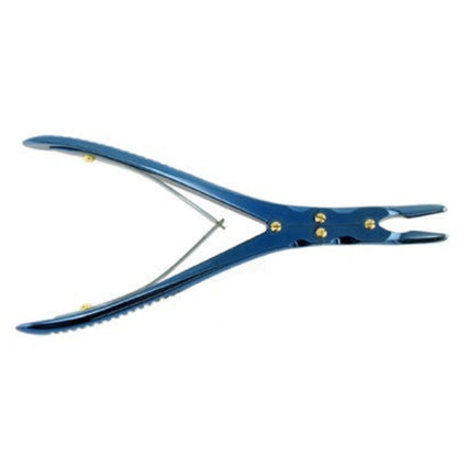 Ruskin Rongeur 7 1/2" 4mm Jaw, Double Action, Blue Titanium Coated