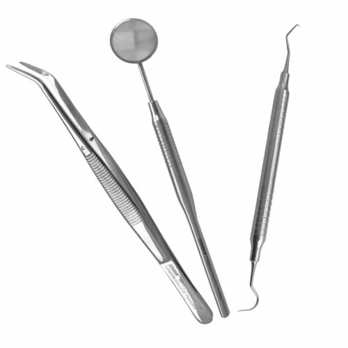 Diagnostic Instruments Double Ended Explorer Hollow Handle Mirror Pirmasis paveikslėlis