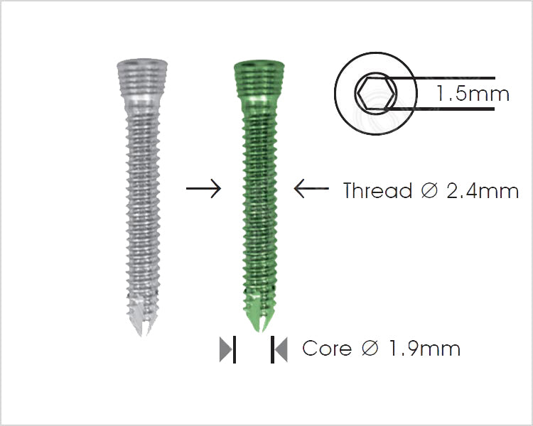 Safety Lock Screw Ø 2.4mm - Self Tapping Κύρια εικόνα προϊόντος