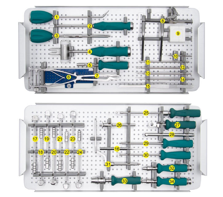 Spinal Peek Cage Locking Screw Set