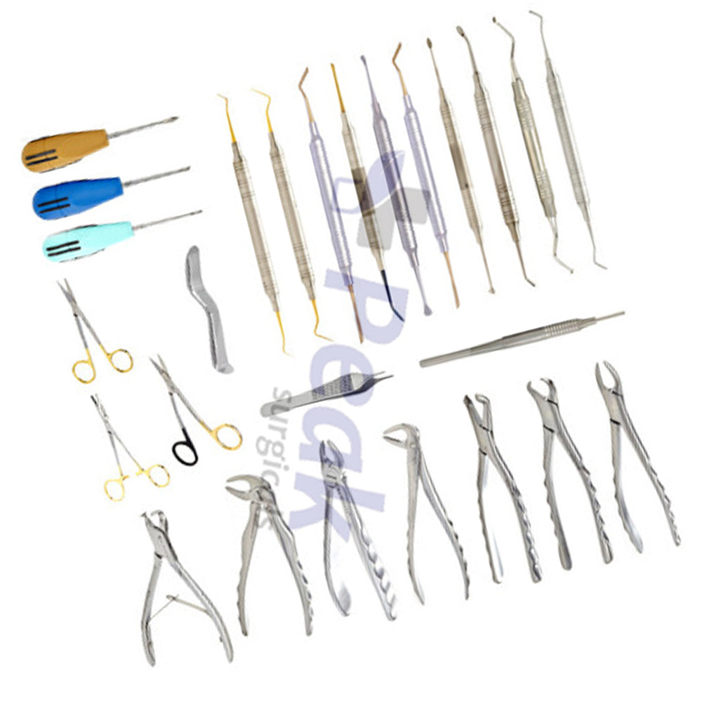 Surgical Atraumatic Extraction Kit | Dental Surgical Instruments – PEAK ...
