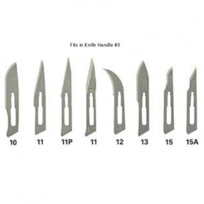 Surgical Blades Box of 100 Stainless Steel Size 11.