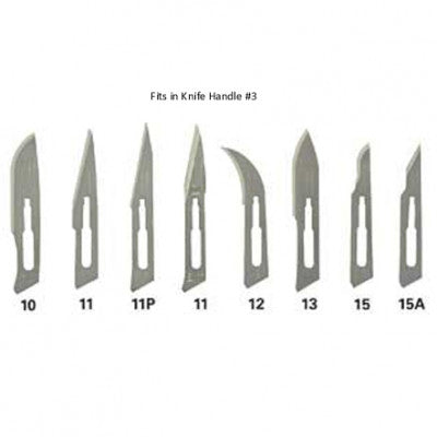 Surgical Blades Box of 100 Stainless Steel Size 12