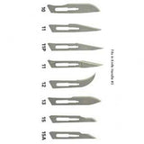 Surgical Blades Box of 100 Stainless Steel Size 21.