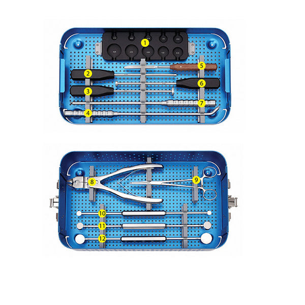 Surgical Spinal Titanium Mesh Cage Set