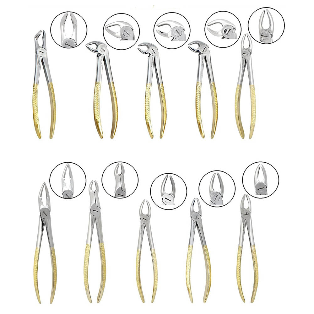 Tooth Extracting Forceps Set Hoofdafbeelding