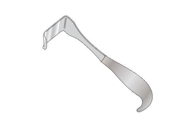 Tudor Edwards Retractor 203mm – 25mm Wide Blade with Lip, Satin Finish Secondary image