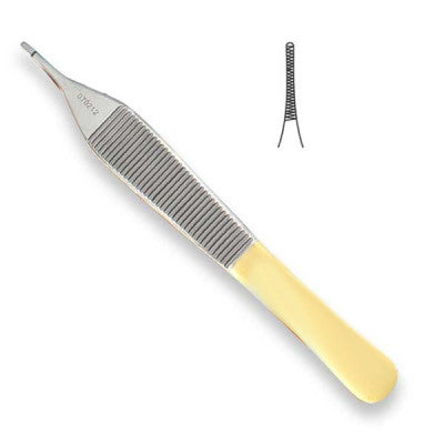 Tying Platform Adson Tissue Forceps