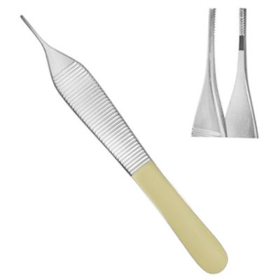 Tying Platform Adson Tissue Forceps